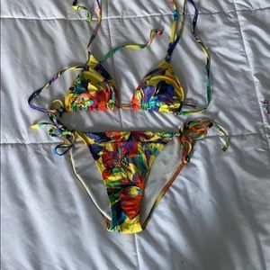 Nanette Lepore Yellow String Bikini